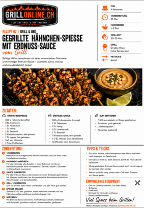 GRILLONLINE_Rezept_02_Haehnchenspiesse_Erdnuss_Sauce_A4